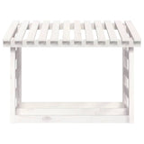 Firewood Rack White 108x64.5x78 cm Solid Wood Pine 822443