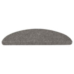 ZNTS Stair Mats Self-adhesive 20 pcs Grey 65x22.5x3.5 cm 3365911