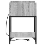Bedside Cabinet Grey Sonoma 40 x 40 x 61 cm Engineered Wood 859476