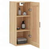 Wall Mounted Cabinet Sonoma Oak 34.5x34x90 cm Engineered Wood 830503