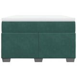 Box Spring Bed with Mattress Dark Green 120x200 cm Velvet 3285278