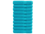 Premium Hand Towels SOLUND 10 pcs Turquoise 50x100 cm 600 gsm 137451