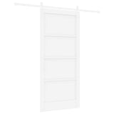 Sliding Door ORKDAL White 93 x 202 cm Solid Pine Wood 3333767