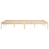 Bed Frame without Mattress 193x203 cm Solid Wood Pine King 822460