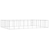 Outdoor Dog Kennel Galvanised Steel 65.34 m 3082331