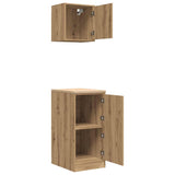 ZNTS Garage Cabinets 2 pcs Artisan Oak Engineered Wood 3328304