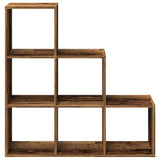 Room Divider Bookcase 3-Tier Old Wood 99x29x99 cm Engineered Wood 857965