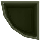 Corner Planter Olive green 30 x 30 x 50 cm Steel 883678