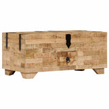 247327 Coffee Table Solid Mango Wood 80x40x35 cm