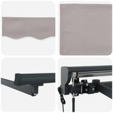 Electric Retractable Awning Light Grey and Anthracite 4 x 3.5 m 3422069
