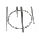 Bar Stools 2 pcs Brown Steel 60560