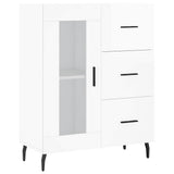 Sideboard High Gloss White 69.5x34x90 cm Engineered Wood 828062