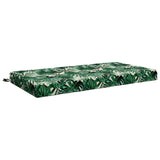 Seat Cushion SOEST 100% Polyester Leaf Pattern 120 x 80 x 10 cm 946812