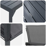 Garden Dining Set 9 pcs Black Poly Rattan 3378830