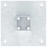 Post Bases Square 12 pcs Silver 51x51 mm Galvanised Steel 42000003