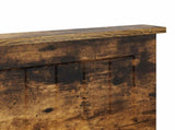 Headboard with Headboard Smoked Oak 200 cm Engineered wood 887720