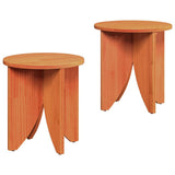 Coffee Table 2 pcs Wax Brown 873546