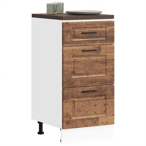 ZNTS Kitchen Base Cabinet Porto Old Wood Engineered Wood 854228