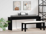 Keyboard Stand Black Oak 130 x 32 x 64 cm Engineered Wood 899480