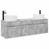 Bathroom Cabinet Set 3 pcs Concrete Grey 49 x 44.5 x 65.5 cm 3405780