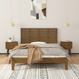 Wall Headboard Honey Brown 146x3x63 cm Solid Wood Pine 824736