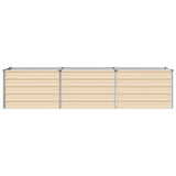 Raised Garden Bed Ivory 240 x 40 x 55 cm cold-rolled steel 8006260