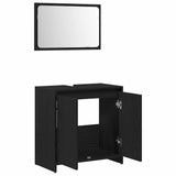 Bathroom Cabinet Black Oak 60 x 33 x 60 cm Engineered Wood 862509