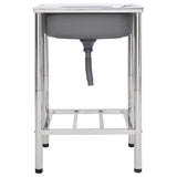 Camping Sink Single Basin Stainless Steel 151210