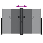 Retractable Side Awning Black 160x1000 cm 4004729