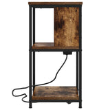 Bedside Cabinet 2 pcs Smoked Oak 38 x 31 x 61 cm 859455