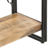 Bookcase Mango Wood Brown, Black 286580