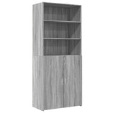 Highboard Grey Sonoma 80x42.5x185 cm Engineered Wood 3281383