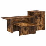 Console Table Smoked Oak 91.5 x 35 x 38.5 cm Engineered Wood 891164