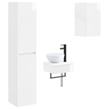 Bathroom Furniture Set 3 pcs High Gloss White 3406047