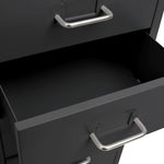 ZNTS Mobile File Cabinet Anthracite 28x41x109 cm Metal 335923