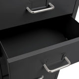 Mobile File Cabinet Anthracite 28x41x109 cm Metal 335923