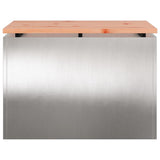 Garden Bench Silver 60 x 40 x 43 cm Stainless steel 874895