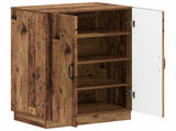 Shoe Cabinet HOORN 59.5 x 39.5 x 87 cm Engineered Wood Old Wood 897313