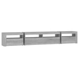 TV Cabinet with LED Lights Grey Sonoma 240x35x40 cm 3152728