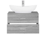Bathroom Furniture Set Grey Sonoma Engineered Wood 3404403