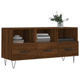 TV Cabinet Brown Oak 102x36x50 cm Engineered Wood 829035