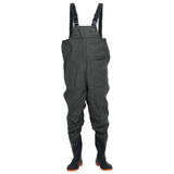 Chest Waders with Boots Dark Green Size 40 4016974