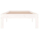 Bed Frame without Mattress White 75x190cm Small Single 810326