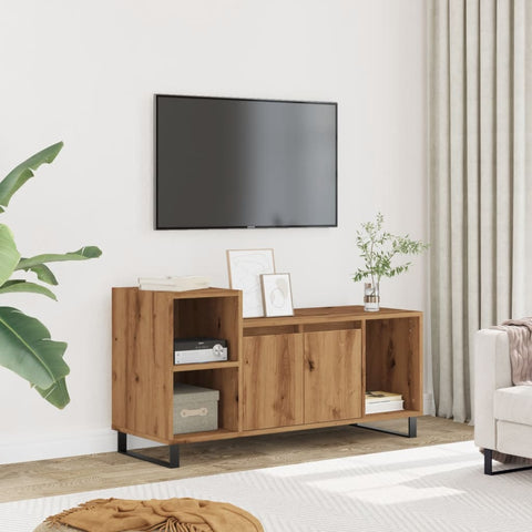 ZNTS TV Cabinet Artisan Oak 100x35x55 cm Engineered Wood 857457