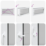 Basement Window "RISOR" 110x50 cm Tilt&Turn DIN Right White 4108369