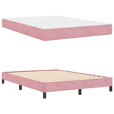 Box Spring Bed with Mattress Pink 160 x 210 cm Fabric 3398754