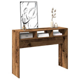 ZNTS Console Table Old Wood 105x30x80 cm Engineered Wood 856622