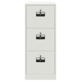 File Cabinet White 44 x 50 x 106.5 cm Cold-Rolled Steel 891603