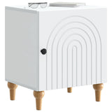 Bedside Cabinet White 43 x 34.5 x 50 cm Engineered Wood 894105