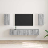 TV Wall Cabinet Wall-mounted 2 pcs Grey Sonoma 30 x 31 x 60 cm 892282